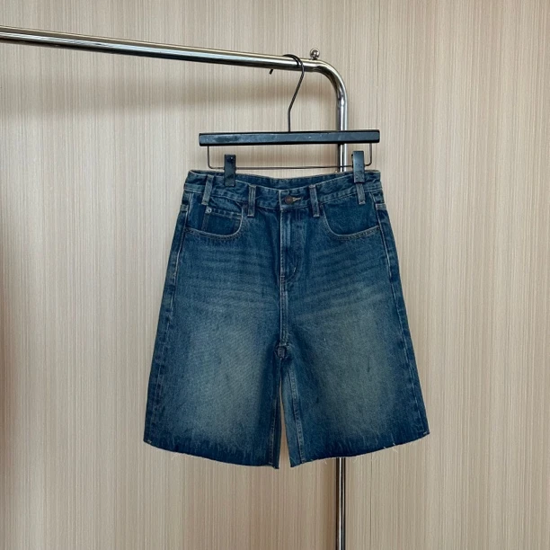 WMM割破五分牛仔短裤女士春夏新款时尚百搭休闲