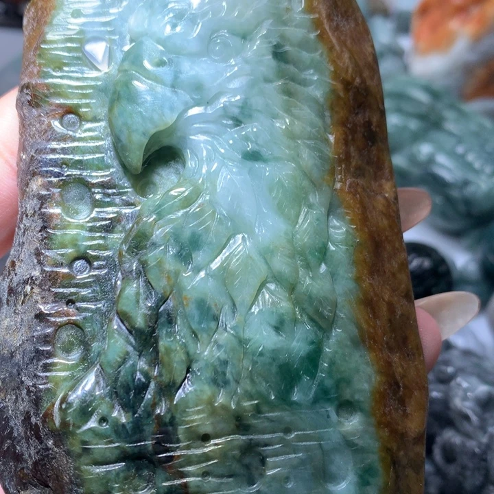 翡翠未镶嵌颈饰保真天然A货翡翠