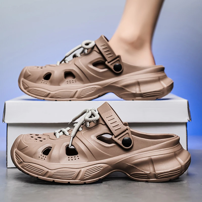 洞洞鞋EVA男款凉鞋沙滩洞洞鞋透气洞洞鞋男士夏季软底外穿潮流