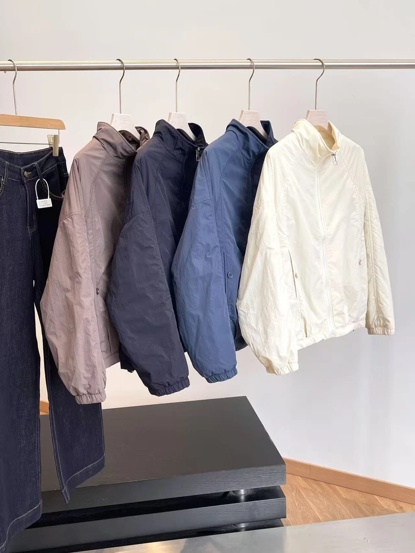 特 轻盈保暖~4D防泼溅尼龙皱！夹棉衣秋冬女士休闲外套23-88 H7149