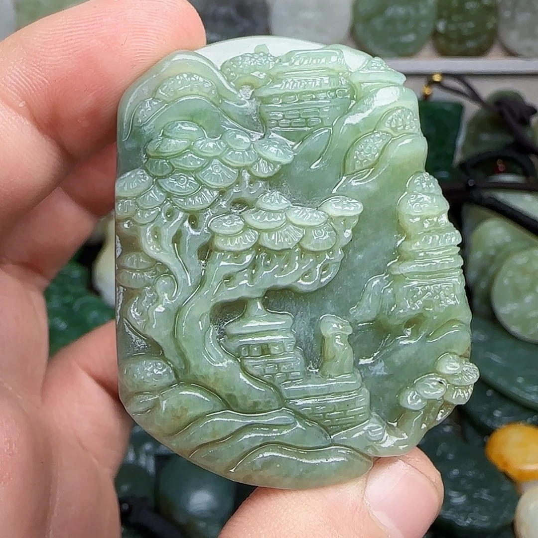 和田玉未镶嵌颈饰