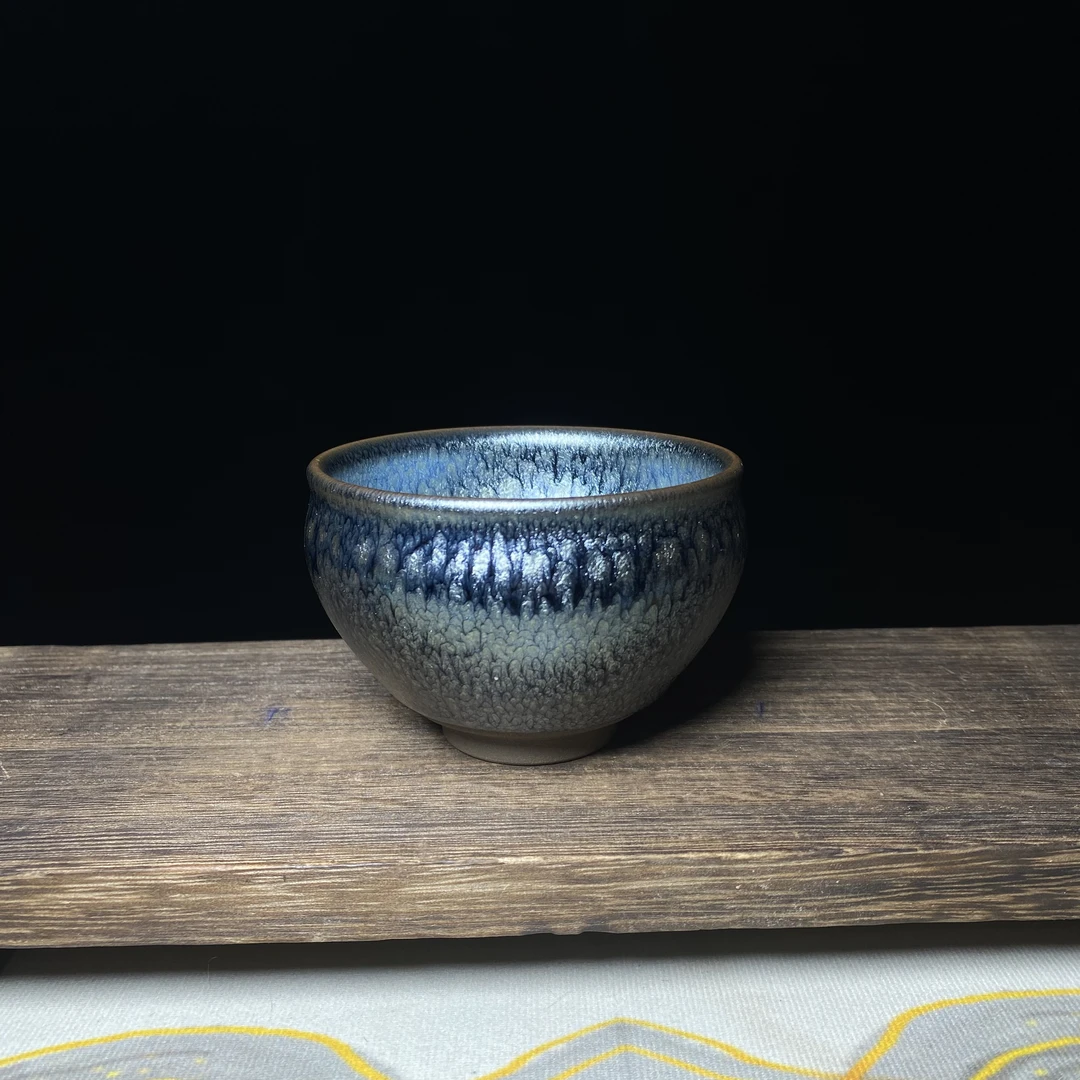 百花将军杯器型建窑建盏天目盏陶瓷主人杯茶具养彩神器品茗杯茶杯