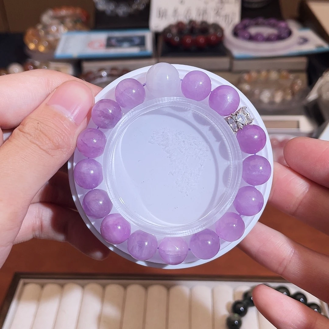 手链未镶嵌水晶紫锂辉设计款11.5m