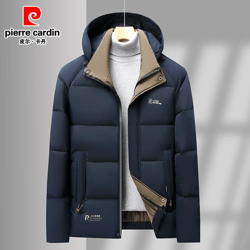 皮尔卡丹冬季爆款高档男士休闲加厚棉服可拆帽男款棉衣外套棉袄男