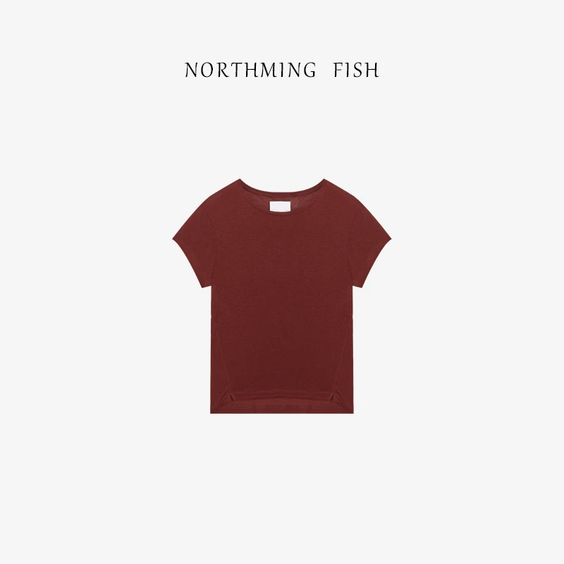 NorthMing fish「面膜T」舒适满分 软糯糯柔软透气轻薄的亚麻短袖