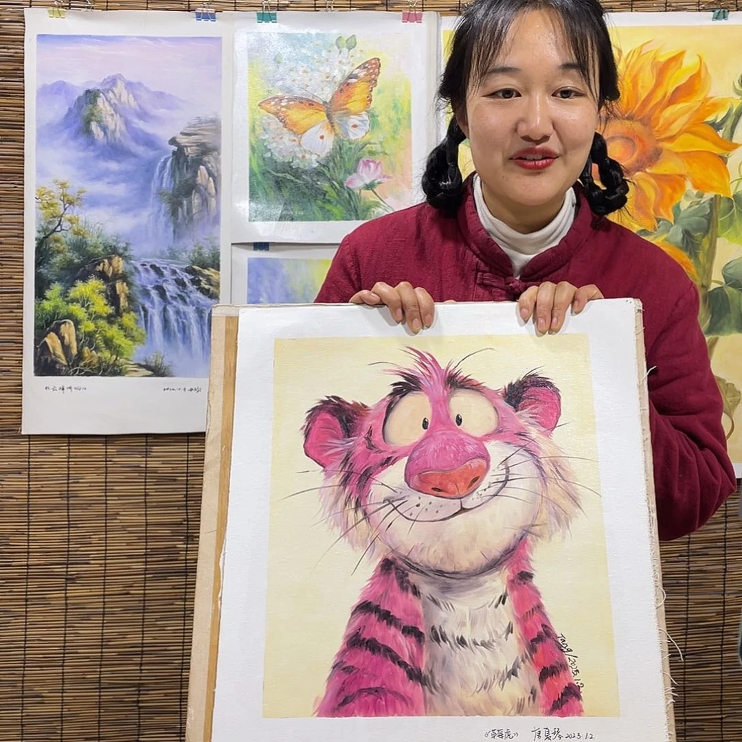 油画瓦**湖薇爽恭喜竞拍成功