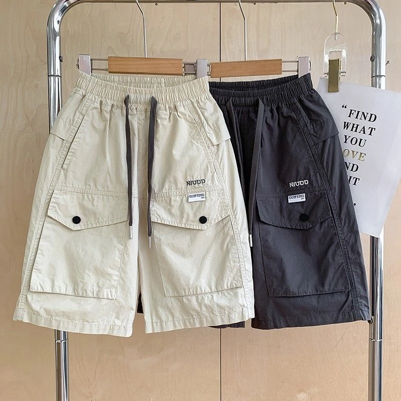 【纯棉专属】儿童短裤夏季薄款2025中大童休闲裤宽松五分裤工装裤子