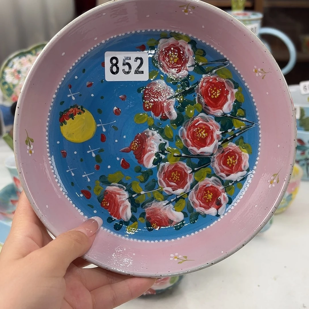 景德镇手绘高温釉下彩陶瓷茶具