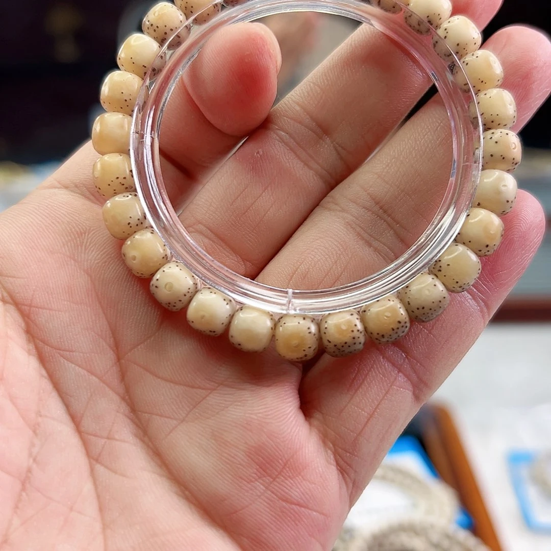 手串星月菩提8*7火烧云玉化冰糖