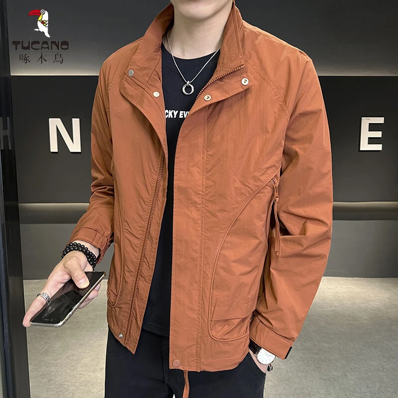 TUCANO/啄木鳥2025春装新款男士立领工装时尚潮流夹克外套档次帅
