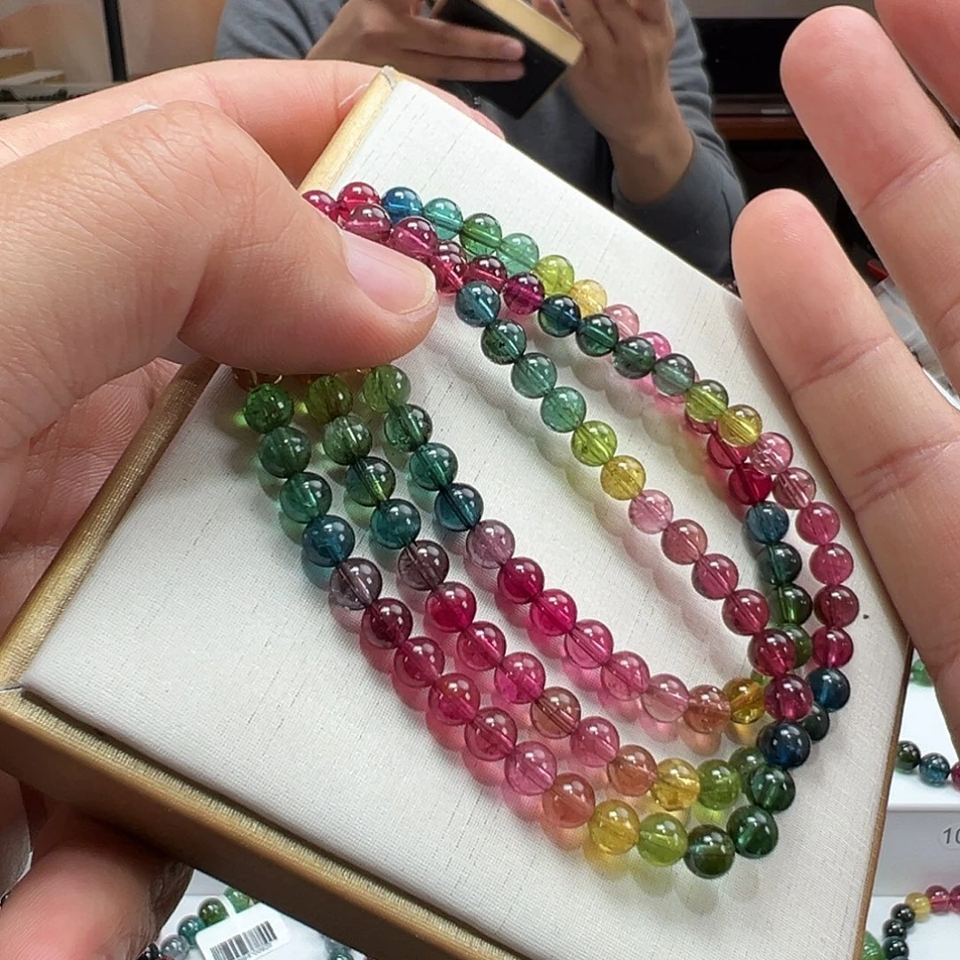 碧玺未镶嵌手串5.4mmmmmmm