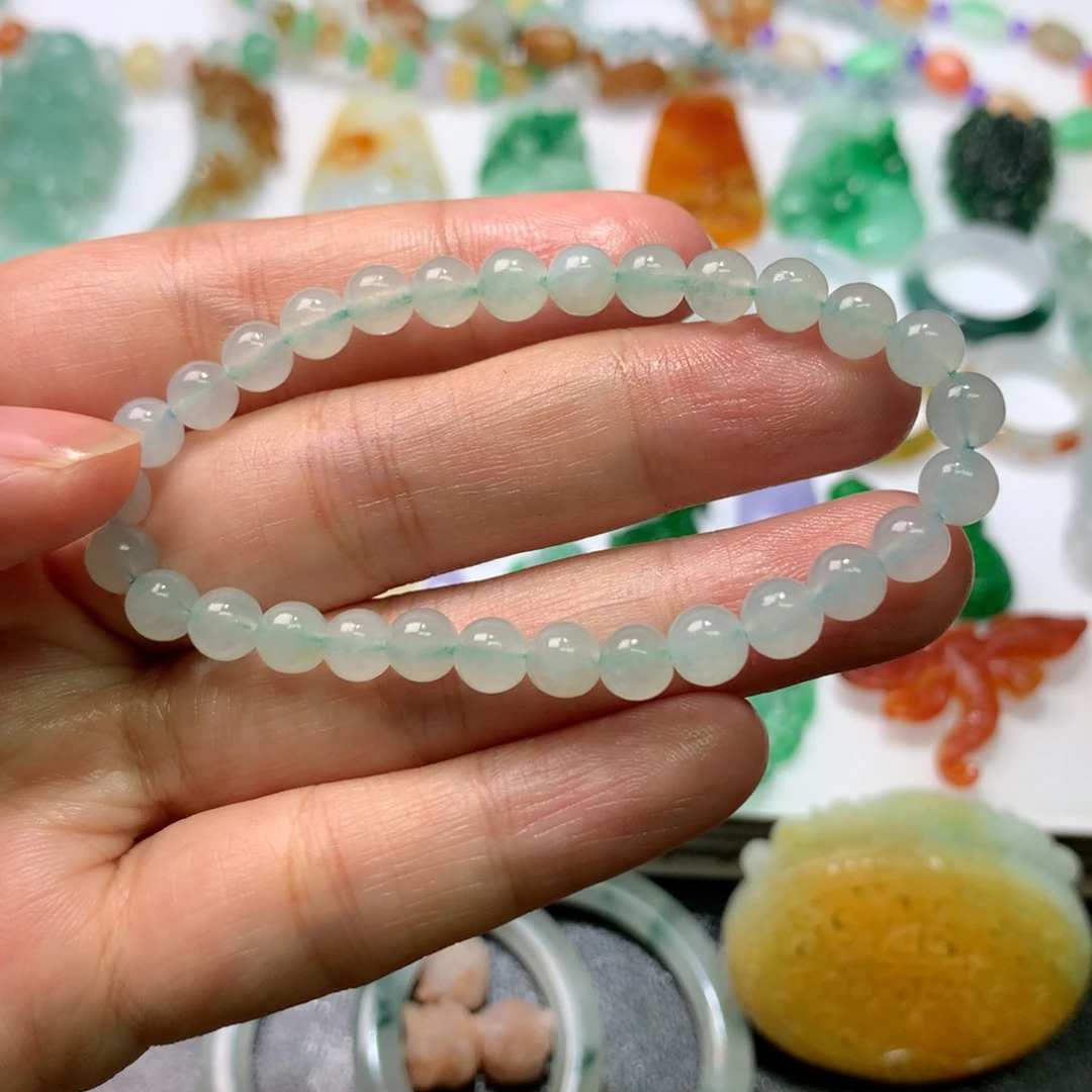 未镶嵌定制翡翠手串