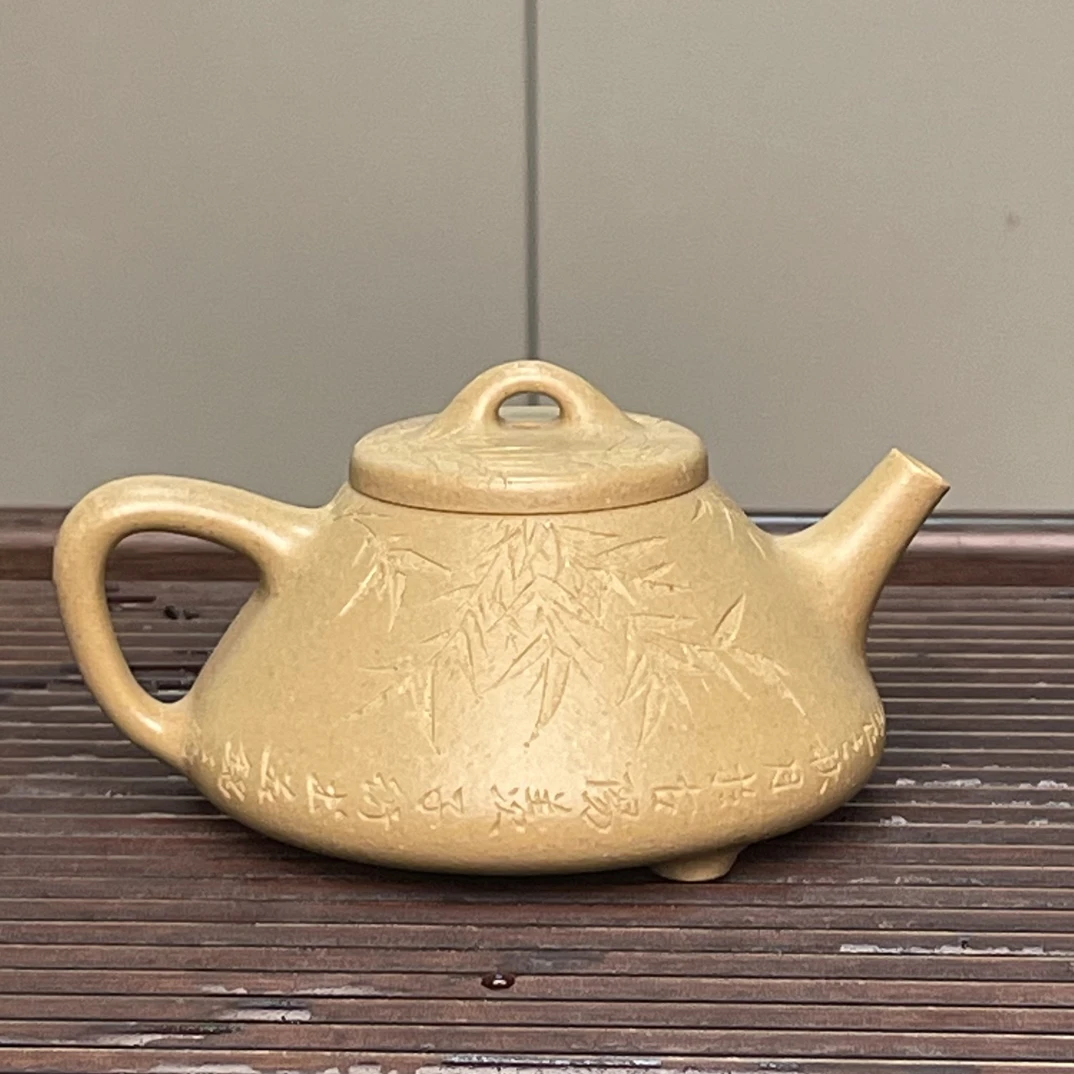 大水潭梨皮至纯料，170毫升，半手精工制作牛盖泥壶茶具