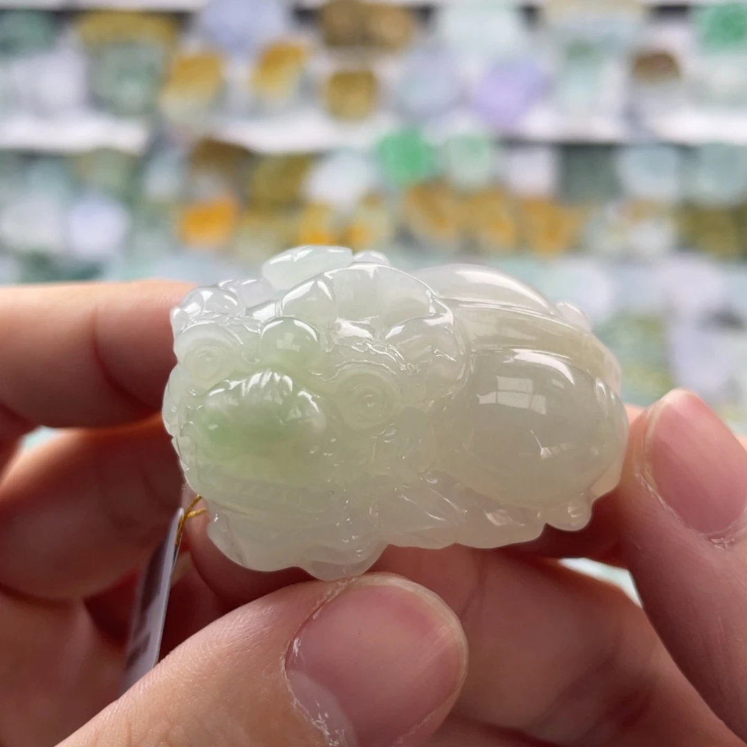翡翠未镶嵌颈饰貔貅16