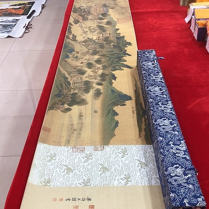 手工装裱国画作品复刻