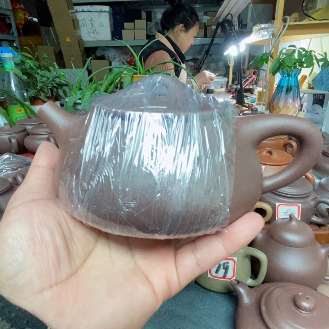 紫砂茶壶林****菌紫泥零添加石瓢壶不是半手工壶假一赔十