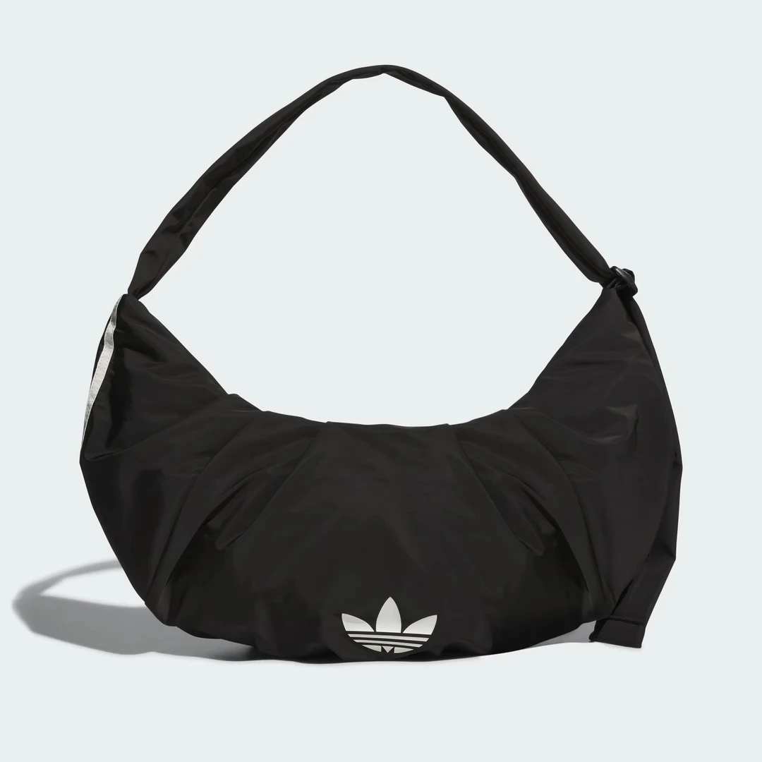 【HN悦方AD】阿迪达斯三叶草云朵单肩时尚黑色背包潮流新款KA9271