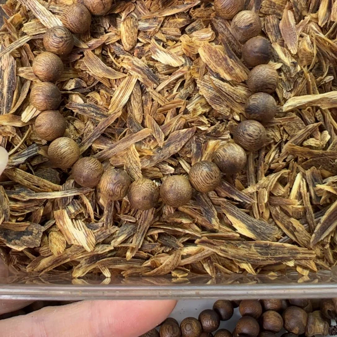 沉香碎屑沉香奇楠圆珠4克