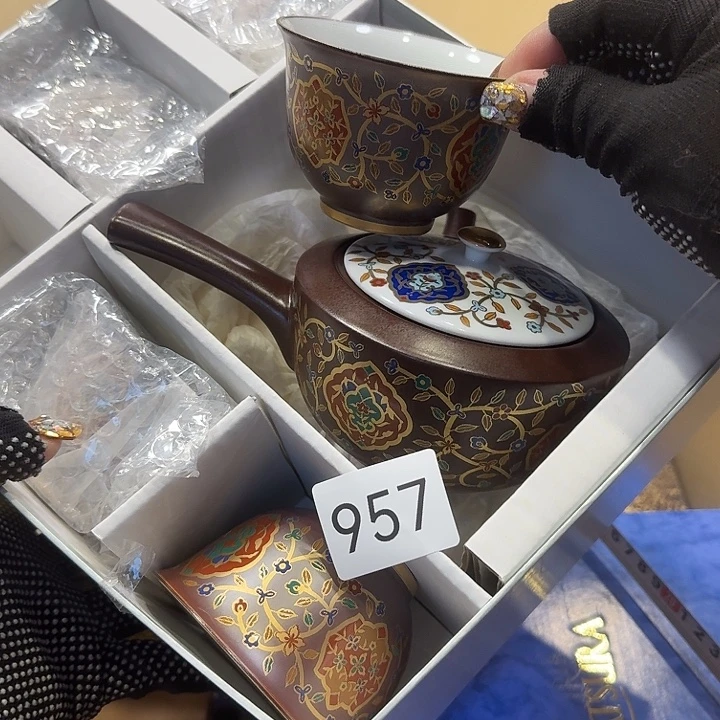 瓷片很好看的茶壶套装