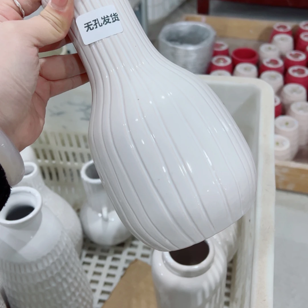 有孔，陶瓷花盆满10米包邮发货