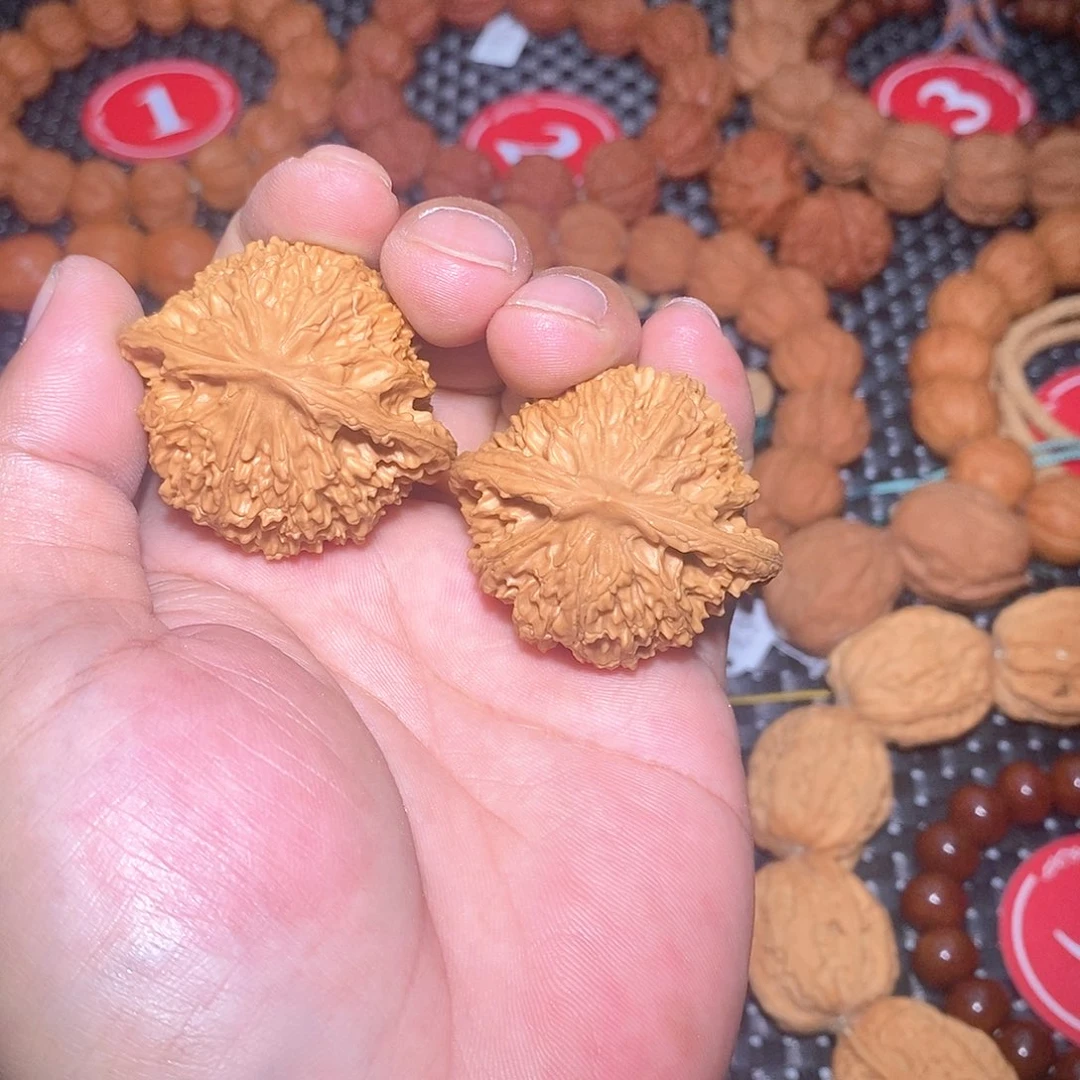 原***面文玩核桃手串拌面核桃