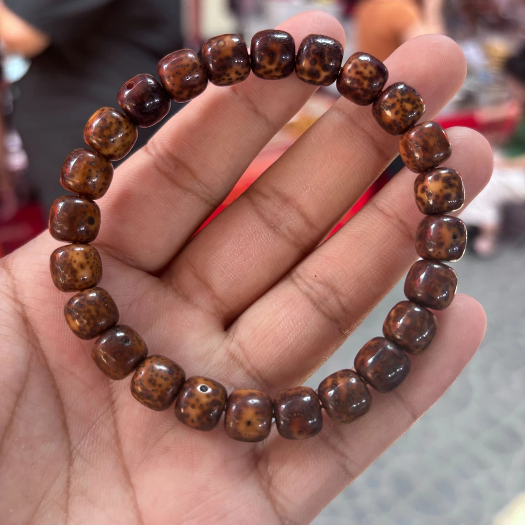 【刘云天专属】YT74984-星月菩提虎皮纹单圈-尺寸9mm+-9mm+