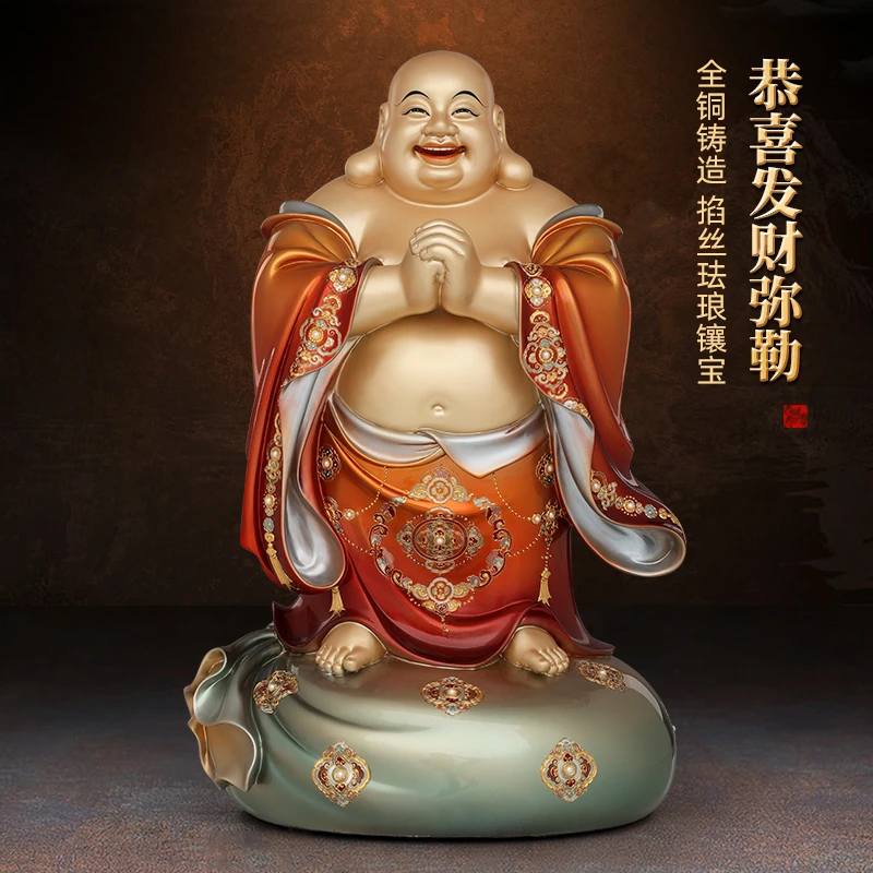 梵泽福铜弥勒佛笑佛未来佛家具摆件开业乔迁恭喜发财