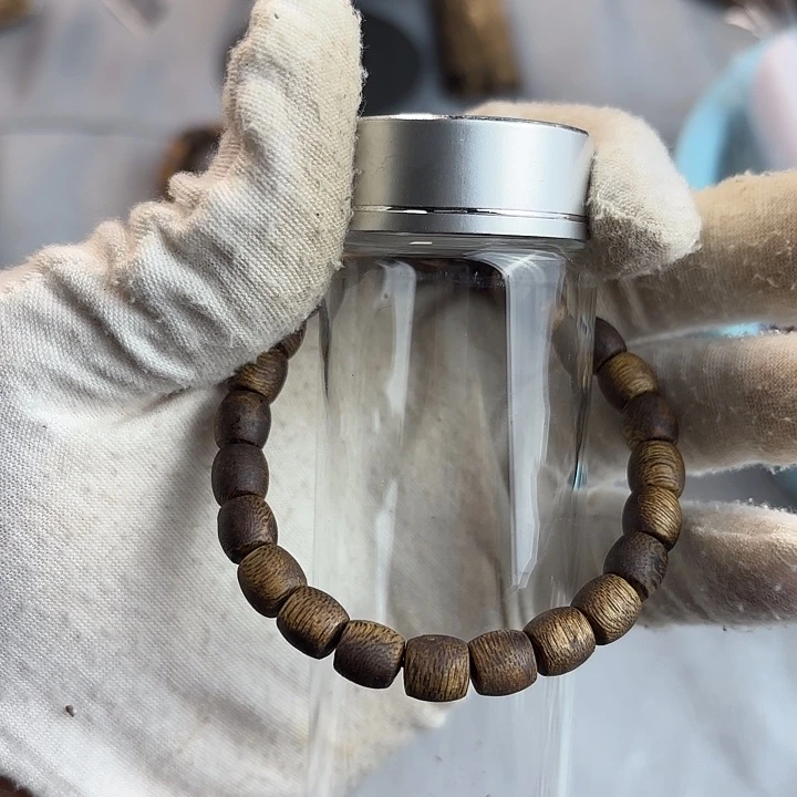 沉香碎屑沉香奇楠沉香鼓珠单圈多样性发一