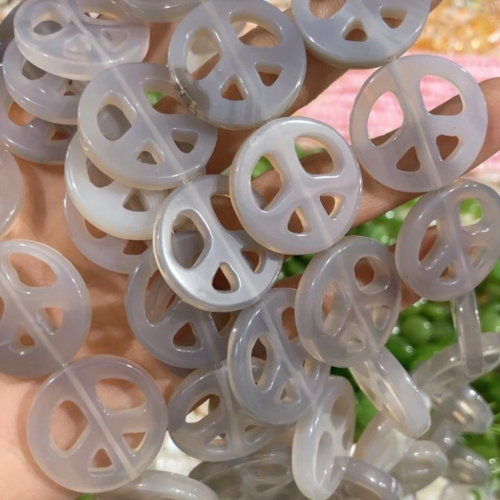 贝壳非金属一条高级灰圆片