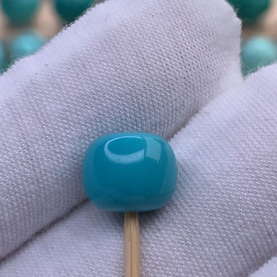 绿松石未镶嵌原矿绿松石老型珠