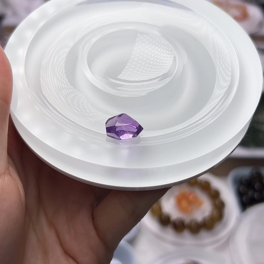 水晶天然水晶定制打孔不退换未镶嵌娜**-