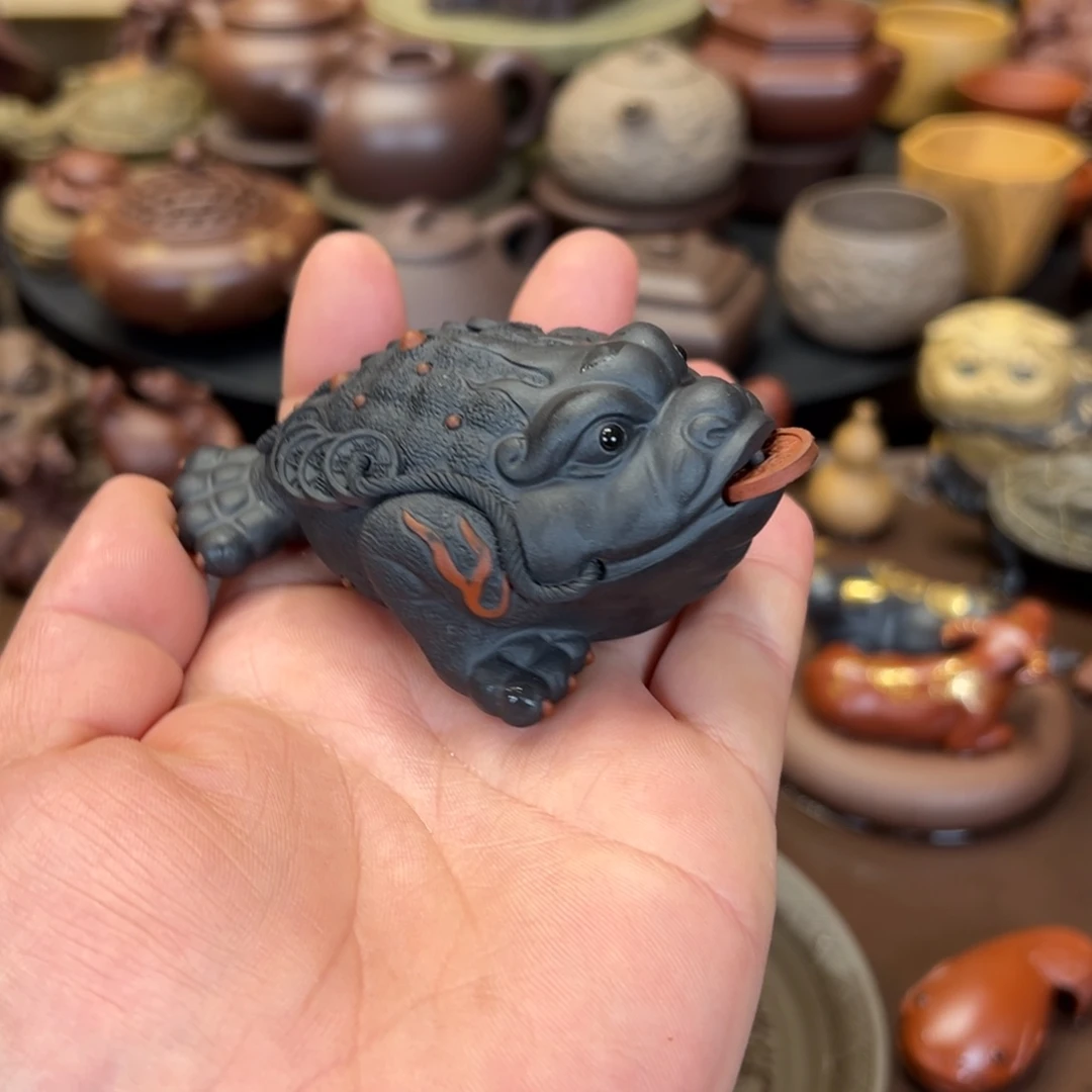 紫砂茶宠紫砂金蟾