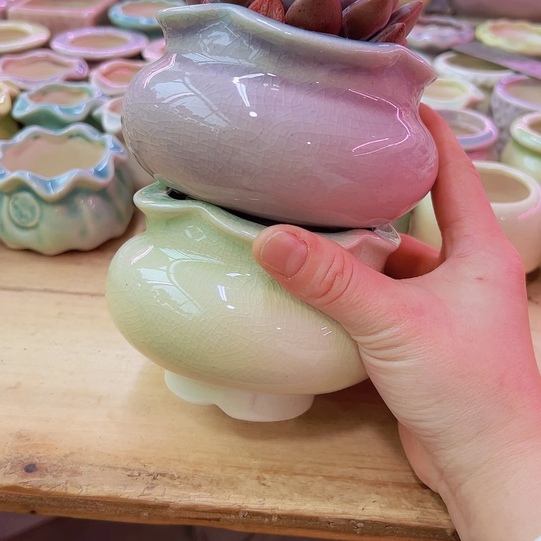 陶瓷花盆当场凑满12包邮