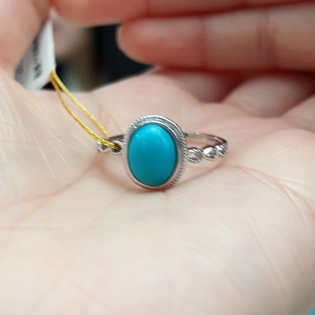 绿松石颈饰银S925镶嵌