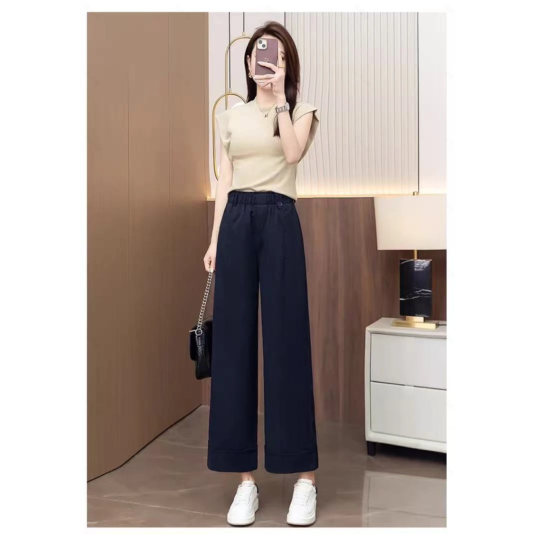 纪凡姬/ 4049-夏季【经典单品】挺阔有型舒适9分直筒休闲裤