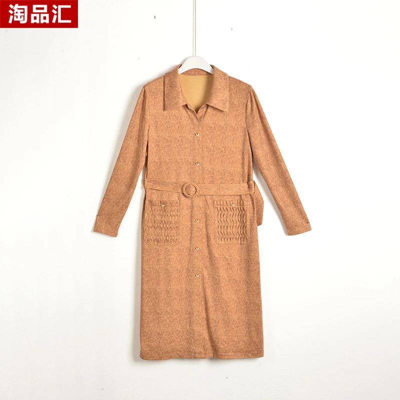 GPE2【专柜捡漏】中高端时尚女装DQB-连衣裙9121-桔黄