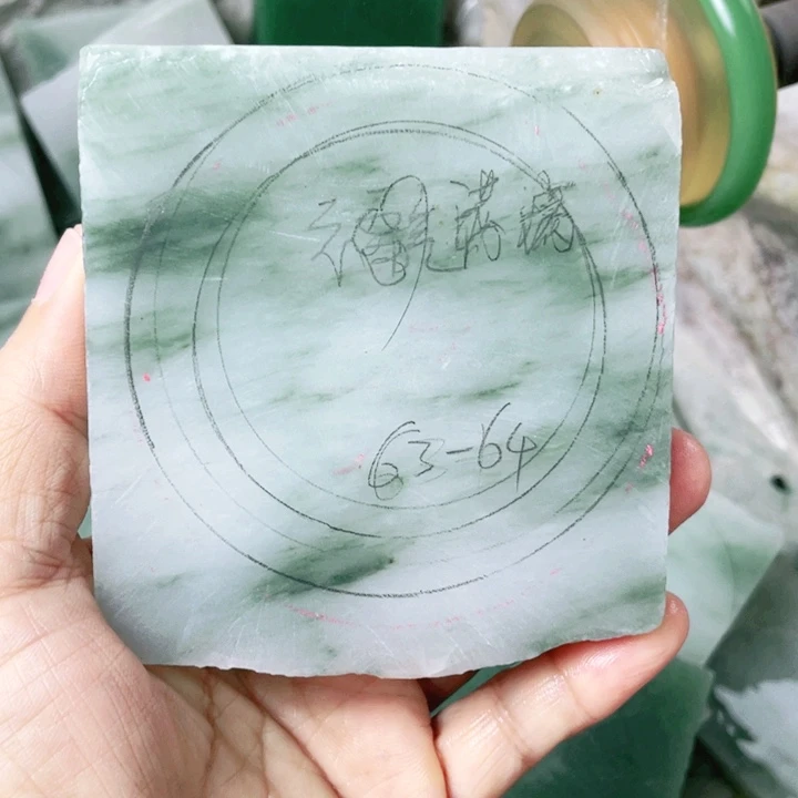 福***^定制石英质玉手镯63-64圈口