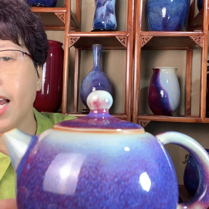 瓷片钧瓷手工艺品杯子