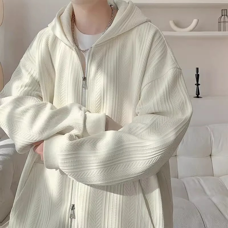 Cebrodz春季新款潮流连帽卫衣外套男士潮牌港风高街宽松百搭上衣