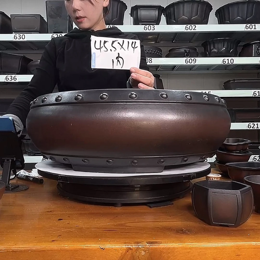 紫砂花盆宜兴紫砂9号