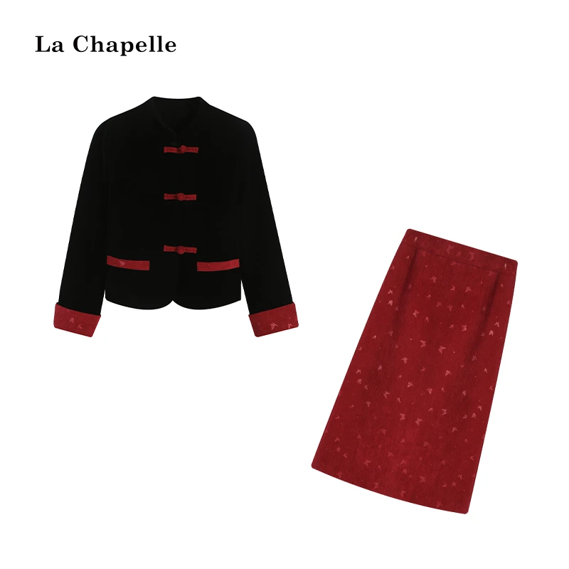 拉夏贝尔Homme/【东方韵味】冬季中国风改良新年套装LA4ZL102195