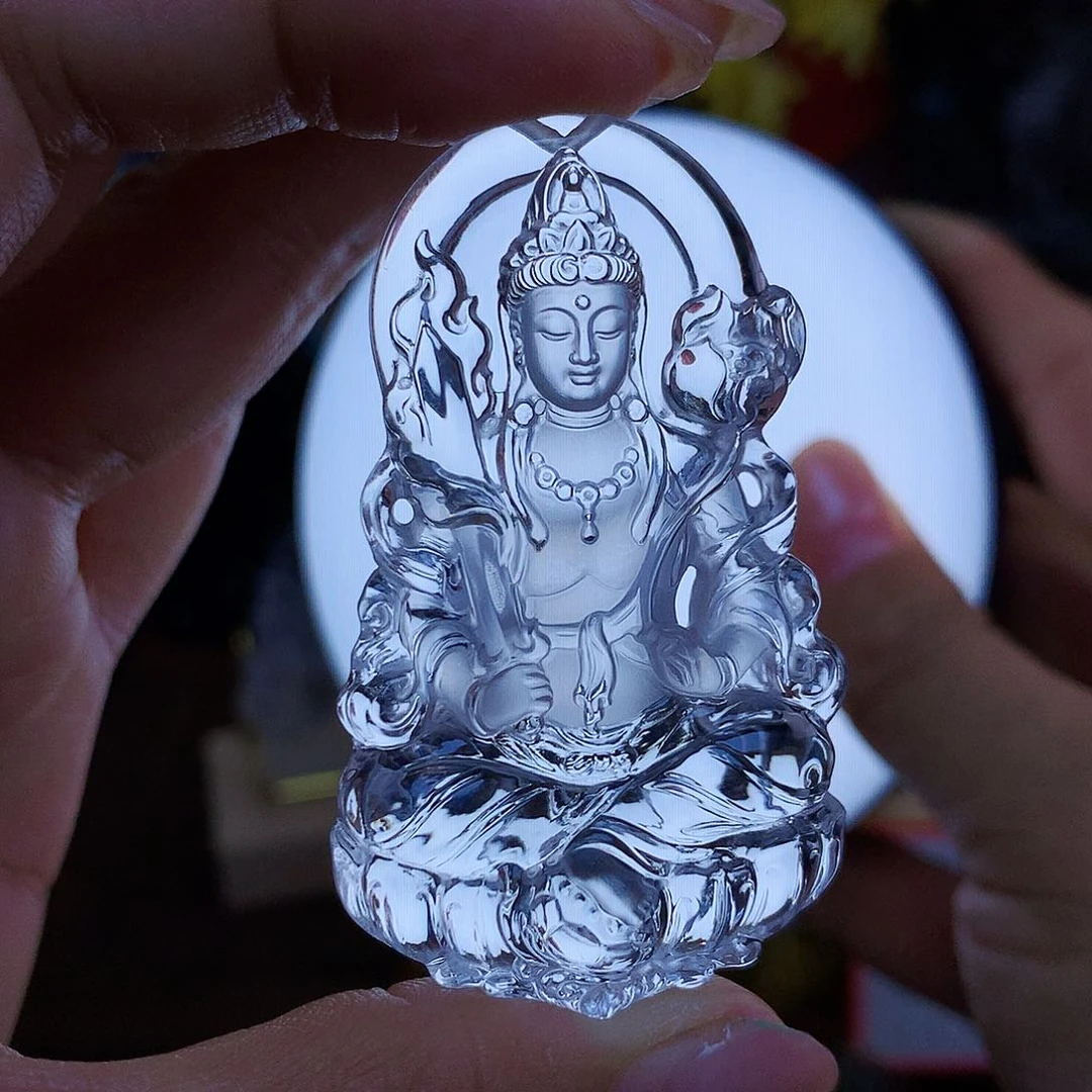 水晶颈饰未镶嵌椿**绵，