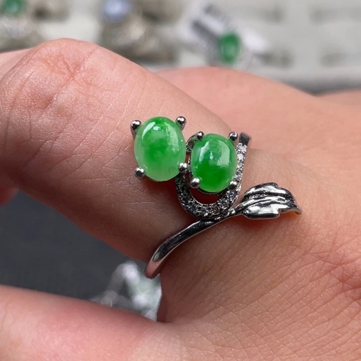 翡翠未镶嵌戒指缅甸天然翡翠