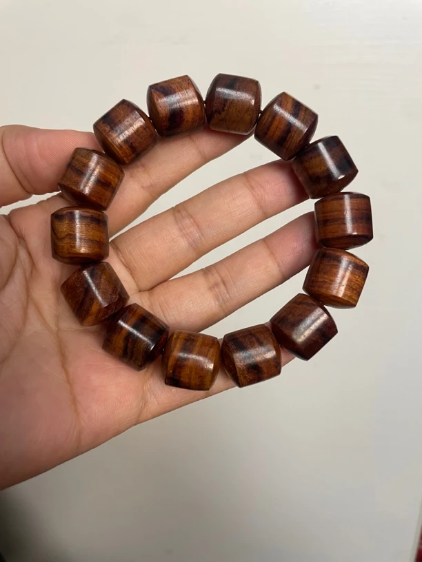 桶珠1.5海南黄花梨手串多样性发一
