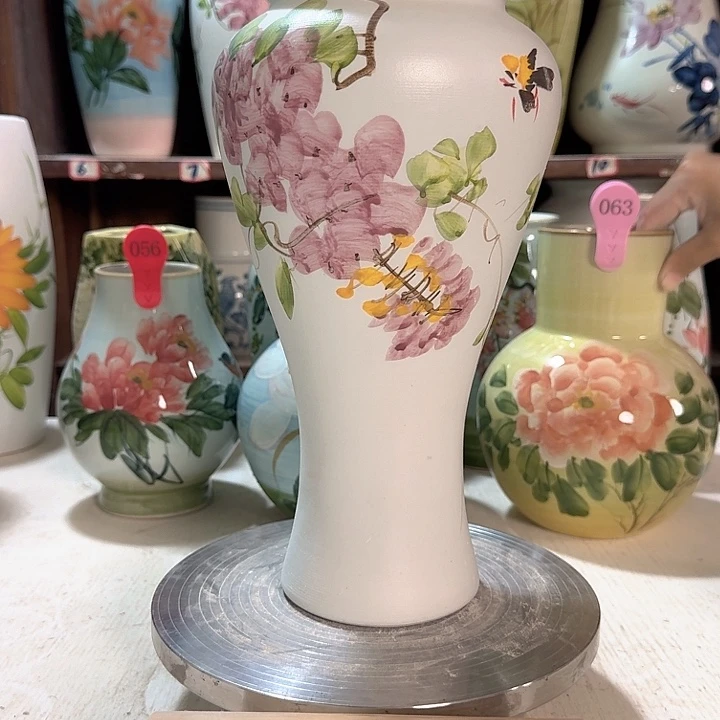 梅瓶紫藤新款新款陶瓷陶瓷