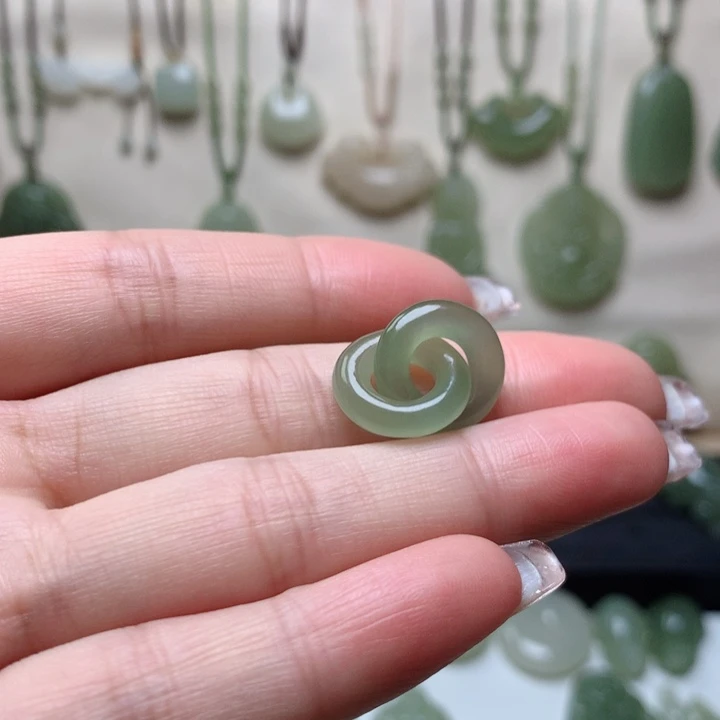 和田玉手链未镶嵌笑***美