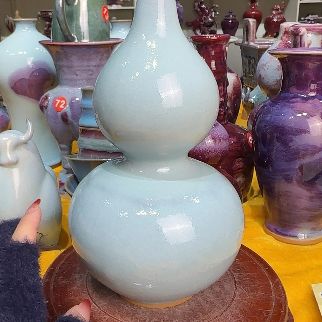 摆件瓷郑家钧窑摆件