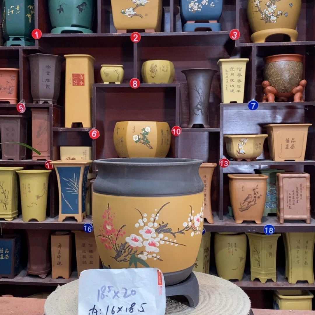 紫砂艺术紫砂花盆