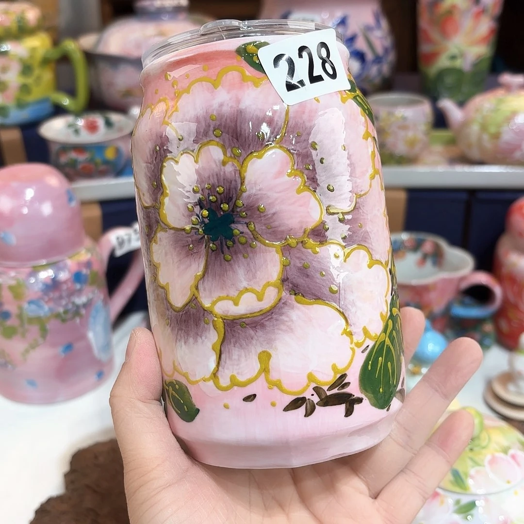 景德镇手绘高温釉下彩陶瓷茶具