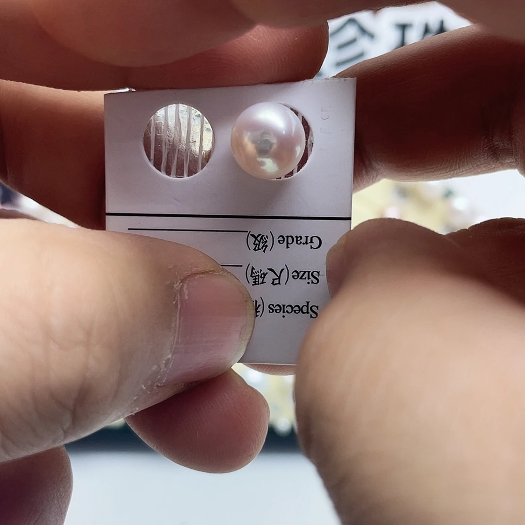 *****耳饰银S925镶嵌淡水珍珠